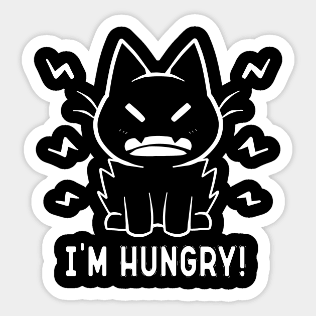 Im HUNGRY Sticker by SarkasmTek